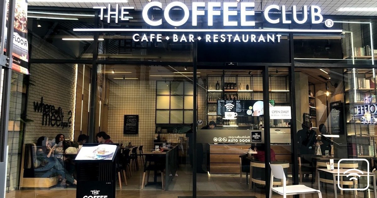 The Coffee Club Summer Hill A Work Friendly Place In Bangkok